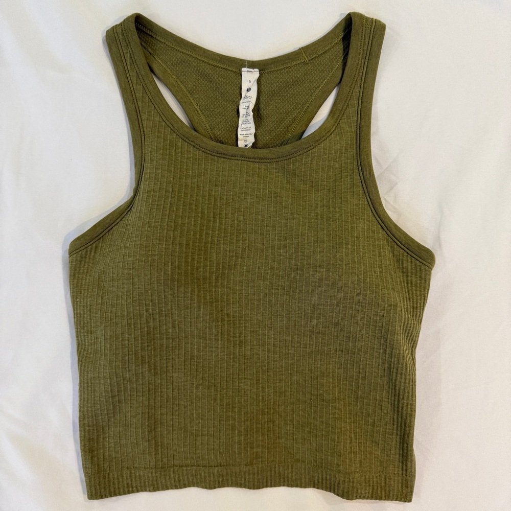 LULULEMON Ebb to Street Cropped Racerback Tank Top